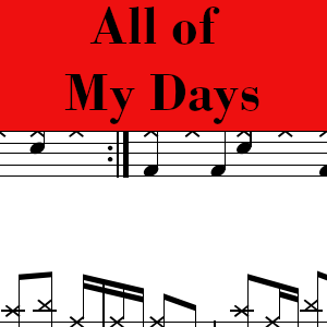 All of My Days by Hillsong - Pro Drum Chart Preview
