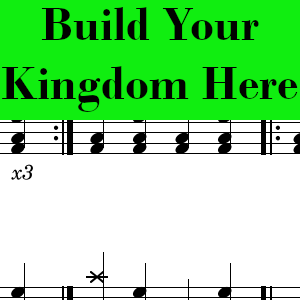 Build Your Kingdom Here by Rend Collective - Easy Drum Chart Preview