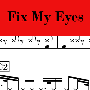 Fix My Eyes by For King and Country - Pro Drum Chart Preview
