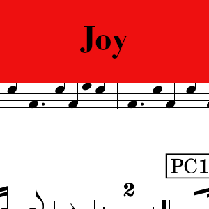 Joy by For King and Country - Pro Drum Chart Preview
