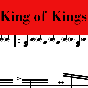 King of Kings by Hillsong - Pro Drum Chart Preview