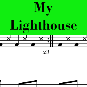 My Lighthouse by Rend Collective - Easy Drum Chart Preview