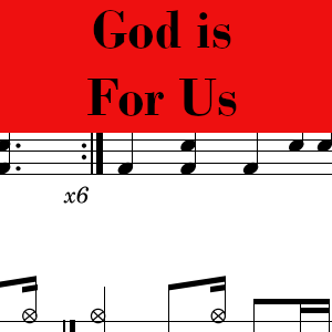 God is For Us by CityAlight - Pro Drum Chart Preview