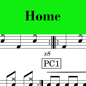 Home by CityAlight - Easy Drum Chart Preview