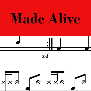 Made Alive by Citizens - Pro Drum Chart Preview