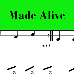 Made Alive by Citizen - Easy Drum Chart Preview