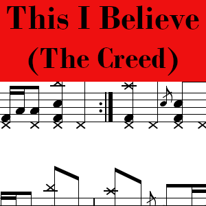 This I Believe (The Creed) by Hillsong - Pro Drum Chart Preview
