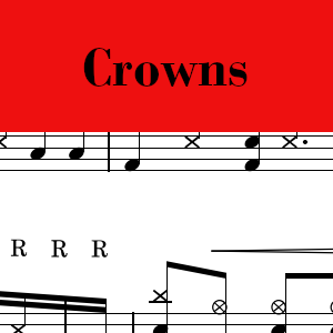 Crowns by Hillsong - Pro Drum Chart Preview