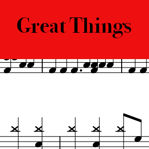 Great Things by Phil Wickham - Pro Drum Chart Preview