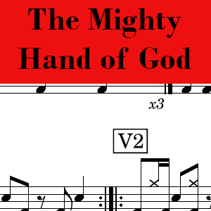 The Mighty Hand of God by Citizens & Saints - Pro Drum Chart Preview