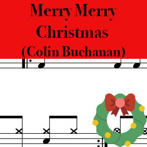 Merry Merry Christmas by Colin Buchanan - Pro Drum Chart Preview