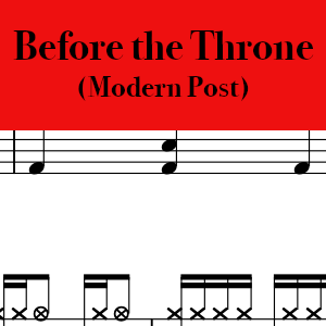 Before the Throne by Modern Post (Dustin Kensrue) - Pro Drum Chart Preview