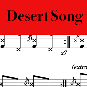 Desert Song by Hillsong - Pro Drum Chart Preview
