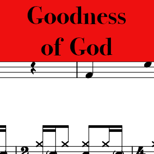 Goodness of God by Bethel, featuring Jenn Johnson - Pro Drum Chart Preview