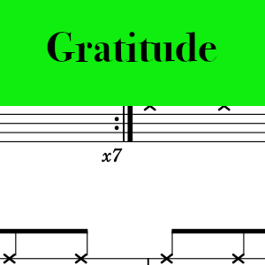 Gratitude by Brandon Lake from House of Miracles (Live) - Easy Drum Chart Preview