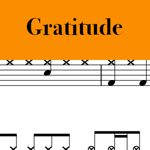 Gratitude by Brandon Lake from House of Miracles (Live) - Medium Drum Chart Preview