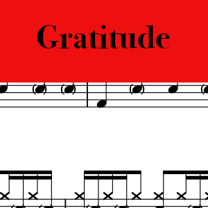 Gratitude by Brandon Lake from House of Miracles (live) - Pro Drum Chart Preview