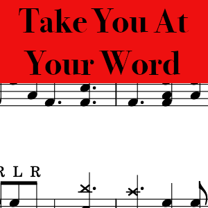 Take You At Your Word by Cody Carnes, featuring Benjamin Hastings - Pro Drum Chart Preview