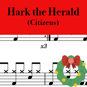 Hark the Herald Angels Sing by Citizens - Pro Drum Chart Preview