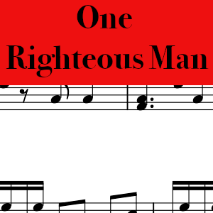 One Righteous Man by Kings Kaleidoscope - Pro Drum Chart Preview