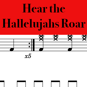 Hear the Hallelujahs Roar by CityAlight - Pro Drum Chart Preview